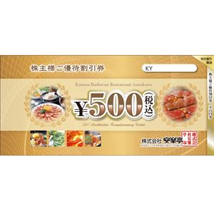 安楽亭の株主優待情報